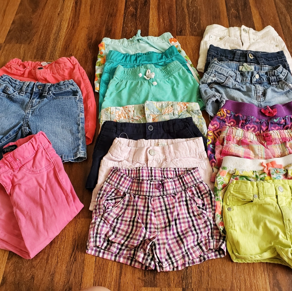 23 pairs of shorts and 1 capri